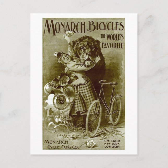 Carte Postale Vélos Monarch (Devant)
