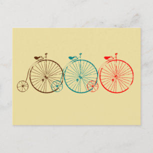 Carte Postale Vélos Penny Farthing