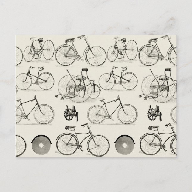 Carte Postale Vélos vintages (Devant)
