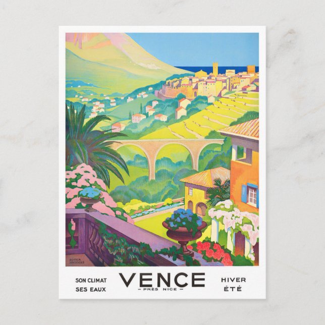 Carte Postale Vence France voyage vintage (Devant)