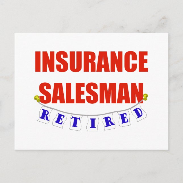 CARTE POSTALE VENDEUR D'ASSURANCE RETRAITE (Devant)