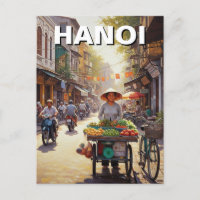 Vendeur rue Hanoi Vietnam