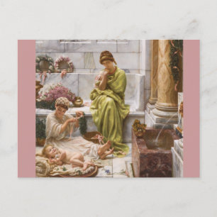 Carte Postale Vendeurs de fleurs du marché du coin