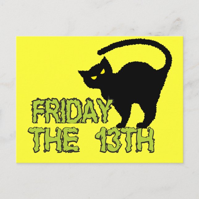 Carte Postale Vendredi Le 13 - Mauvaise Superstition du Jour de  (Devant)