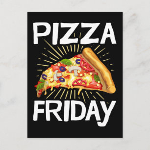Carte Postale Vendredi Pizza Foodie