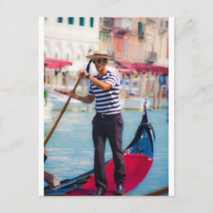 Carte Postale Venetian Gondolier