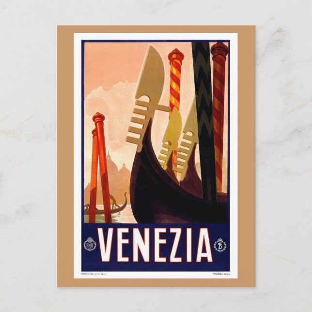 Carte Postale Vénétie vintage (Devant)