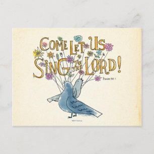 Carte Postale Venez chanter au Seigneur