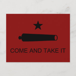 Carte Postale Venez-y le prendre ! Drapeau de bataille de l'État