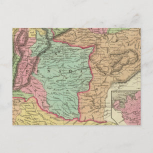 Carte Postale Venezuela, New Grenada & Equateur