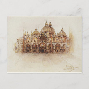 Carte Postale Venise. Basilique Saint-Marc. par Vasily Surikov