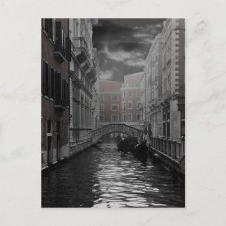 Carte Postale Venise en noir et blanc