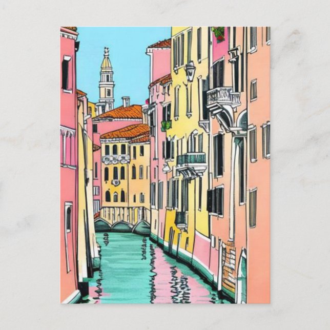 Carte Postale Venise Italie (Devant)