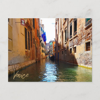 Carte Postale Venise Italie Canal Vie Joli Petit Pont