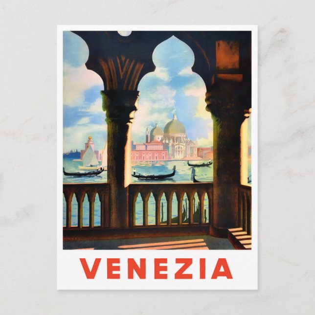 Carte Postale Venise Italie voyage vintage (Devant)
