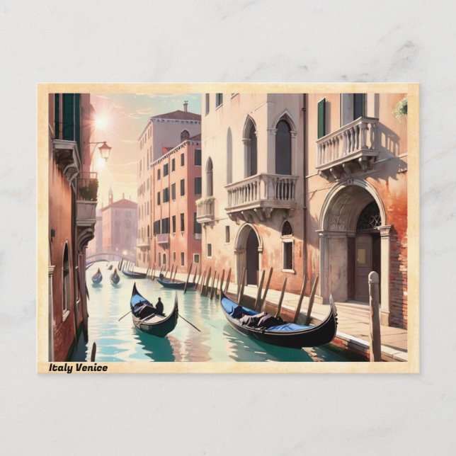 Carte Postale Venise Italie Voyage Vintage (Devant)