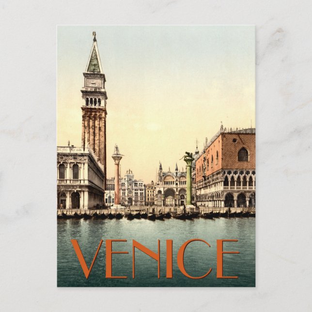 Carte Postale Venise La Piazzetta Grand Canal Italie (Devant)