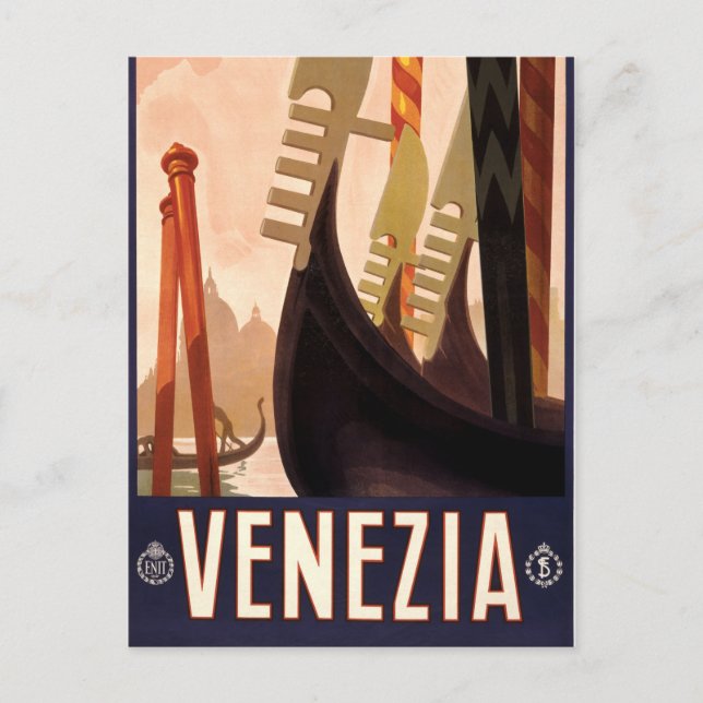Carte Postale Venise vintage, Italie Voyage (Devant)