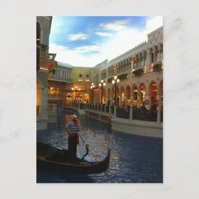 Carte Postale Vénitien Canal Gondola Ride, Fabulous Las Vegas (Devant)