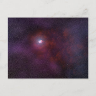 Carte Postale Vent Pulsar D'Une Étoile Neutron.