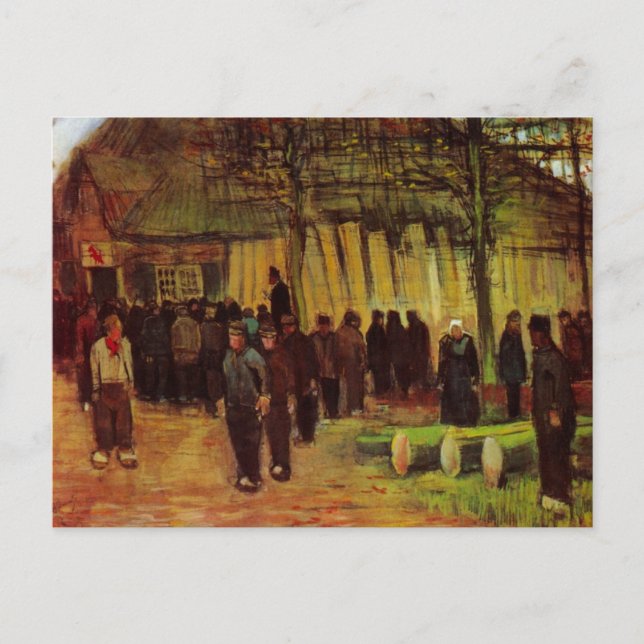 Carte Postale Vente de bois d'oeuvre par Vincent van Gogh (Devant)