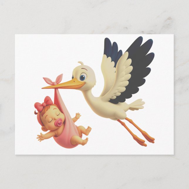 Carte Postale Vente de cigogne (Devant)