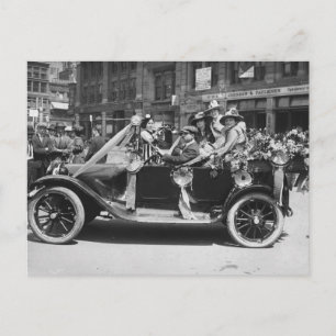 Carte Postale Vente de fleurs de suffisance, 1916
