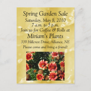 Carte Postale Vente de jardin