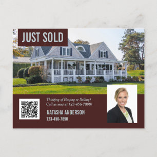Carte Postale Vente du code QR de l'agent immobilier