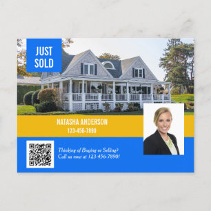 Carte Postale Vente du code QR de l'agent immobilier
