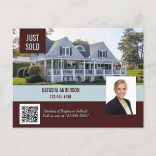 Carte Postale Vente du code QR de l'agent immobilier