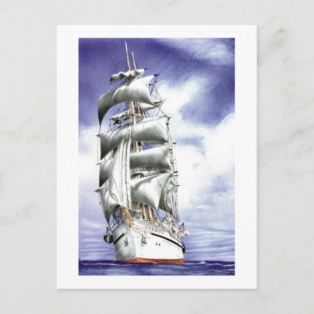 Carte Postale Vents commerciaux (Devant)