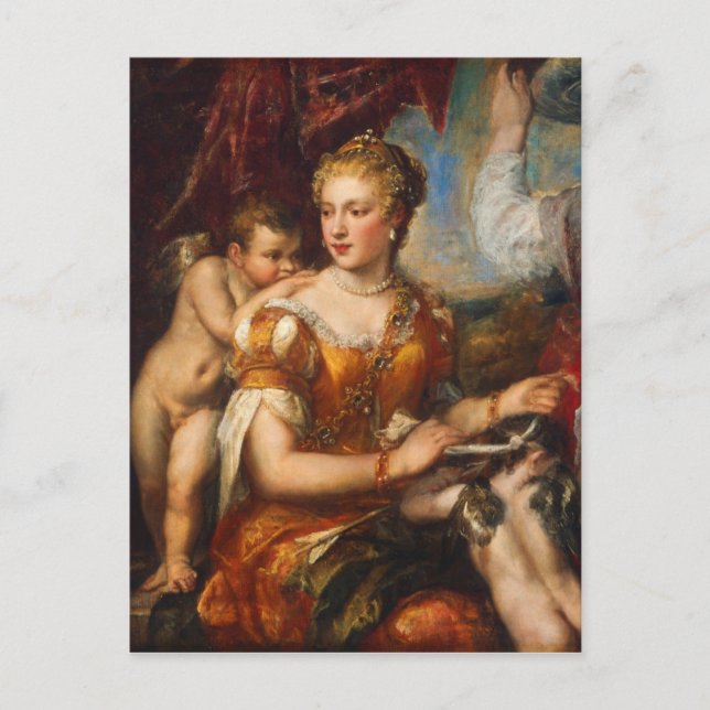 Carte Postale Vénus Blindfolding Cupid (Devant)