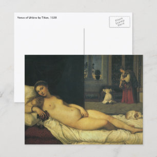 Carte Postale Vénus d'Urbino par Titien, Art Renaissance