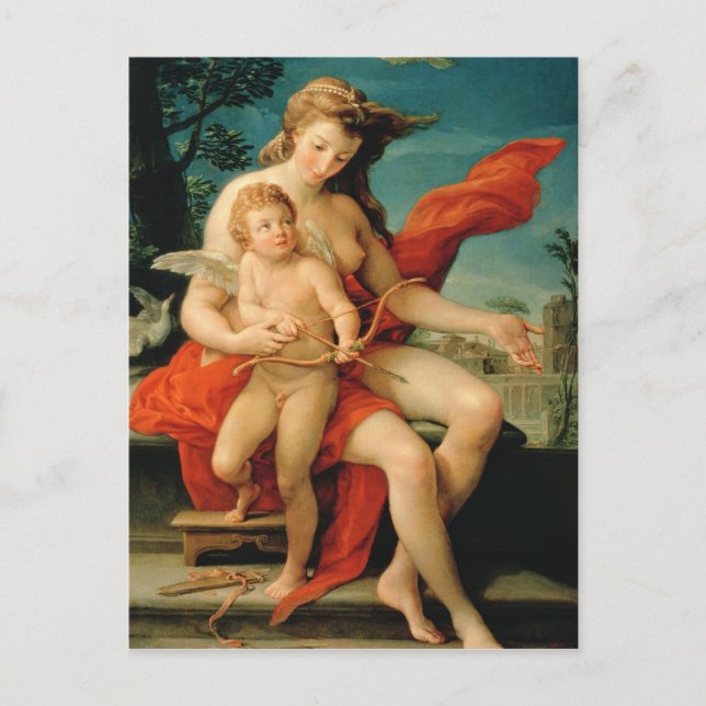 Carte Postale Vénus et Cupidon, 1785 (Devant)