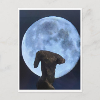 Carte Postale Vénus et la Lune