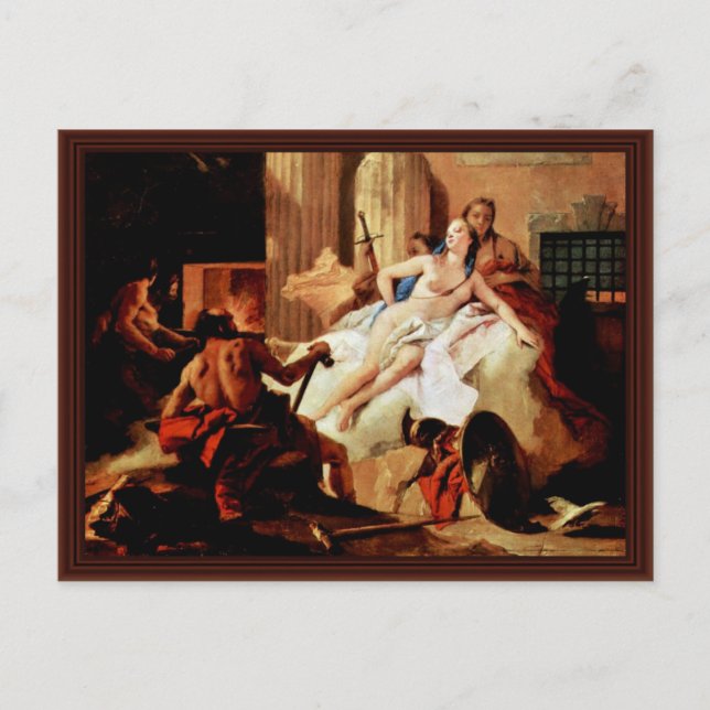 Carte Postale Vénus Et Vulcain Par Tiepolo Giovanni Battista (Devant)