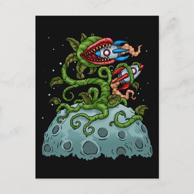 Carte Postale Vénus Piège Volant Enfants Bubble Thé Cadeau Carni (Devant)