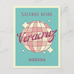 Carte postale Veracruz Mexique Retro Parti Vintage