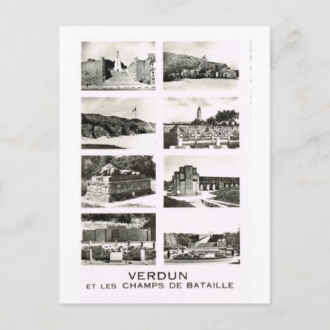 Carte Postale Verdun,   et les champs de bataille (Devant)