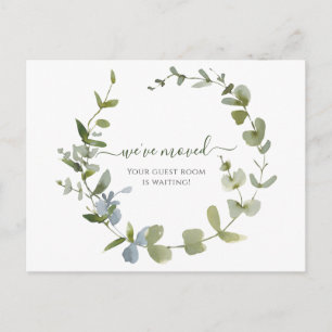 Carte Postale Verdure Nous avons déplacé Faire-part aquarelle