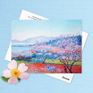 Carte Postale Verger de fleurs d'amandier Théo van Rysselberghe