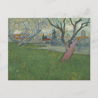 Carte Postale Vergers en fleurs Vue d'Arles par Van Gogh