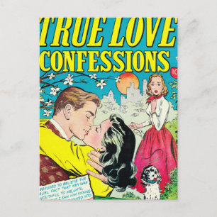 Carte Postale Véritable confession d'amour