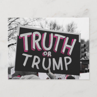 Carte postale Vérité ou Trump