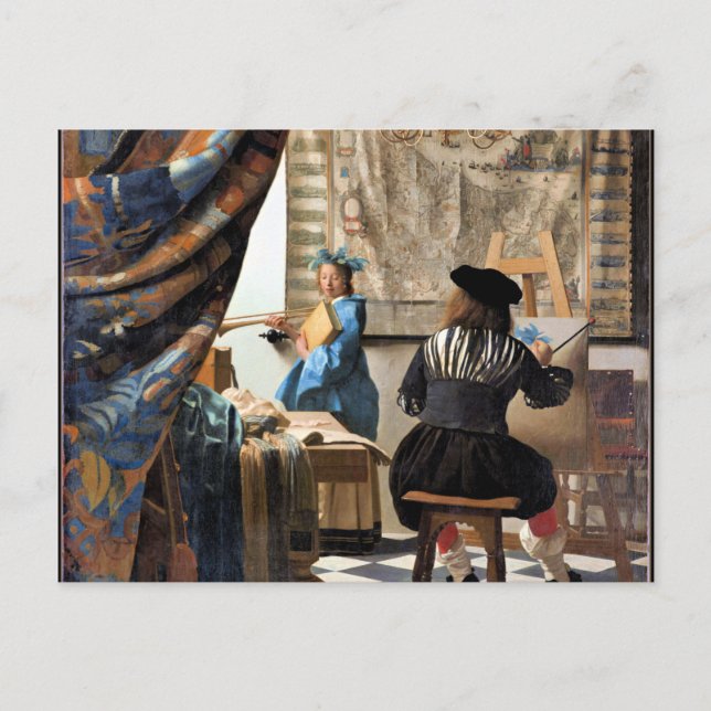 Carte Postale Vermeer - L'art de la peinture (Devant)