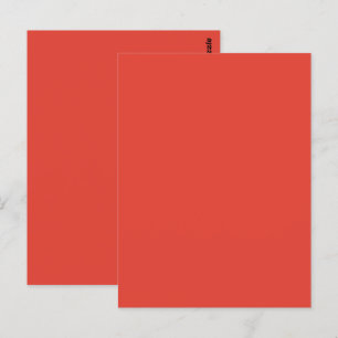 Carte Postale Vermilion Rouge Automne Saison Automne Couleur Sol