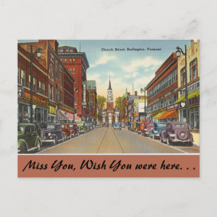 Carte Postale Vermont, Church Street, Burlington