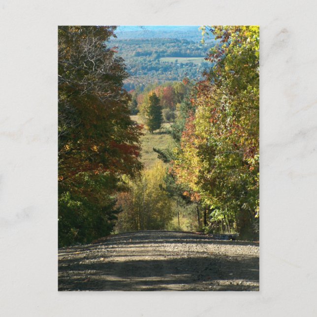 Carte postale Vermont Country Road (Devant)