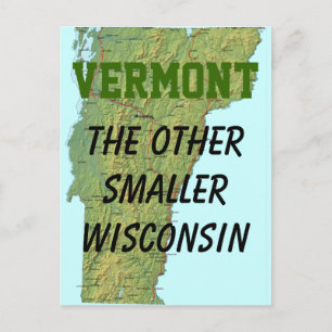 Carte Postale Vermont : L'autre plus petit Wisconsin